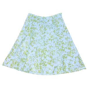 Sigred Olsen Cotton Green & White Brat Abstract Soft Girl Skirt ♥️